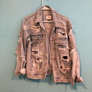 Ripped Jean Jacket